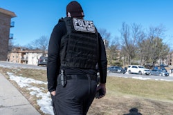A U.S. Immigration and Customs Enforcement officer in Silver Spring, Md., Jan. 27, 2025.