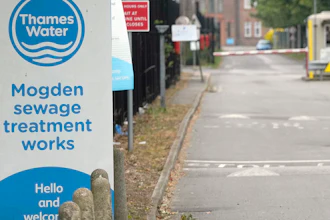 Thames Water plant, London, June 28, 2023.