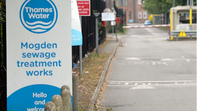 Thames Water plant, London, June 28, 2023.