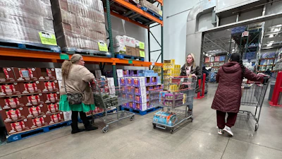 Shoppers in a Costco warehouse, Jan. 23, 2025, Sheridan, Colo.
