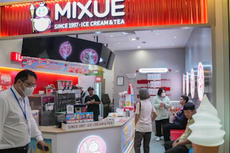 A Mixue ice cream & tea shop in Bangkok, Feb. 19, 2025.