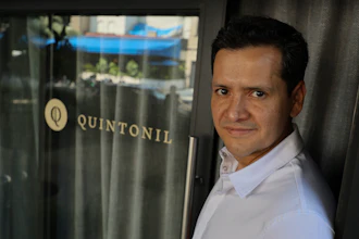Jorge Vallejo, chef and owner of the Quintonil restaurant, poses for a portrait in Mexico City, Feb. 28, 2025.