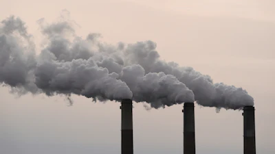 The Jeffrey Energy Center coal-fired power plant operates near Emmett, Kan., Saturday, Jan. 25, 2025.