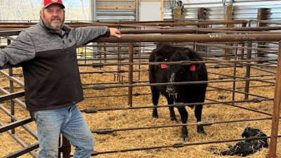 Undated photo of Brett Kenzy on his ranch near Gregory, S.D.