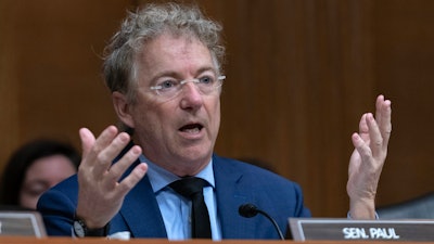 Sen. Rand Paul, R-Ky., during a Senate committee hearing on Capitol Hill, March 6, 2025.
