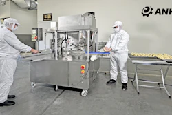 The PS-900 from ANKO Food Machine is a semi-automated system that can produce up to 900 samosas per hour with just two operators.