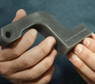 A 3D printed parted currently in use at a GM factory.