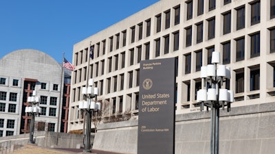 The U.S. Department of Labor building.