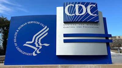 A sign at an entrance to the main campus of the Center for Disease Control and Prevention in Atlanta, Feb. 14, 2025.
