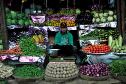 A food market Himachal Pradesh, India.