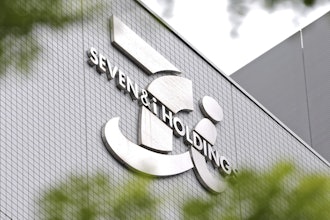 The logo of Seven & i Holdings Co., the Japanese operator of the 7-Eleven convenience store chain is seen on May 27, 2025, in Tokyo.