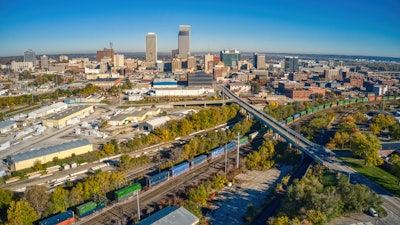 Aerial view of Omaha, Neb.