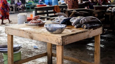 Fish ready to be sold at a market in Accra, Ghana.