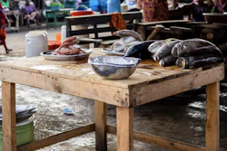 Fish ready to be sold at a market in Accra, Ghana.