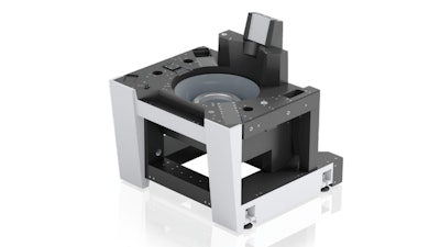 Schneeberger is opening a new mineral casting facility in South Carolina. Mineral cast, also known as polymer concrete, combines quartz aggregate and industrial-grade epoxy in application-specific recipes to make machine bases like this.