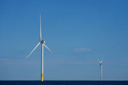 Offshore wind turbines of South Fork Wind operate off the coast of Block Island, R.I., Oct. 9, 2024.