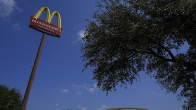 A McDonald's restaurant is visible Tuesday, Aug. 5, 2025, in Arlington, Texas.