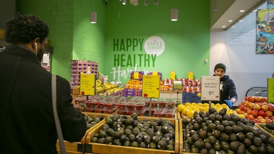 A Whole Foods Market grocery store, Harlem, New York City, March 3, 2023.