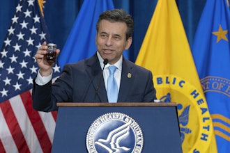 FDA Commissioner Marty Makary speaks during a news conference at the Hubert Humphrey Building Auditorium in Washington, April 22, 2025.