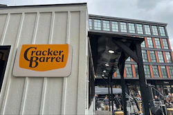 The new Cracker Barrel logo is displayed on Thursday, Aug. 21, 2025, in New York.