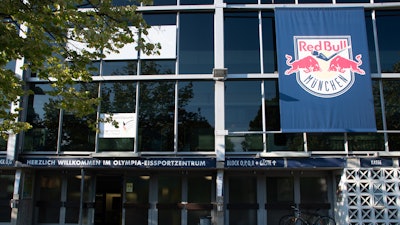 Olympia-Eissportzentrum, the home of EHC Red Bull München, Munich, Germany, Sept. 2021.