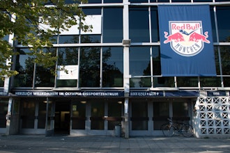 Olympia-Eissportzentrum, the home of EHC Red Bull München, Munich, Germany, Sept. 2021.