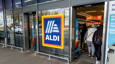 An Aldi supermarket in London, May 2023.