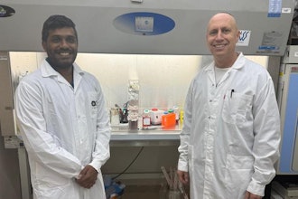 Anish Dsilva (left) and Professor Ariel Munitz