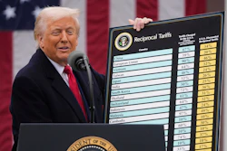 President Trump speaks during an event to announce new tariffs in the Rose Garden at the White House, April 2, 2025.