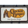 The Cracker Barrel Old Country Store logo in Pearl, Miss., is photographed, Sept. 12, 2023.