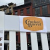 The new Cracker Barrel logo is displayed on Thursday, Aug. 21, 2025, in New York.