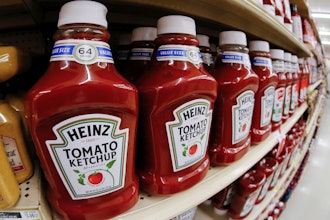 This Feb. 21, 2018, file photo shows a display of Heinz Ketchup on display in a market in Pittsburgh.