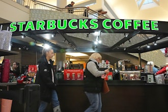 Starbucks kiosk at the Walden Galleria in Buffalo, N.Y., Nov. 30, 2024.