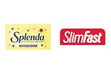 Splenda and SlimFast brand logos.
