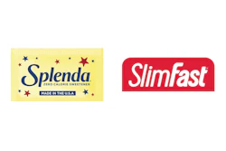 Splenda and SlimFast brand logos.