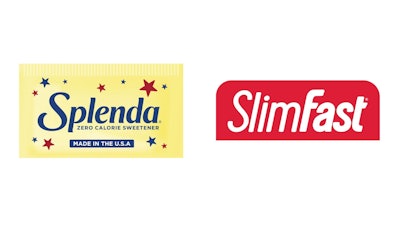 Splenda and SlimFast brand logos.