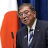 Japanese Prime Minister Shigeru Ishiba speaks during a news conference at the prime minister's office in Tokyo, Sept. 7, 2025.