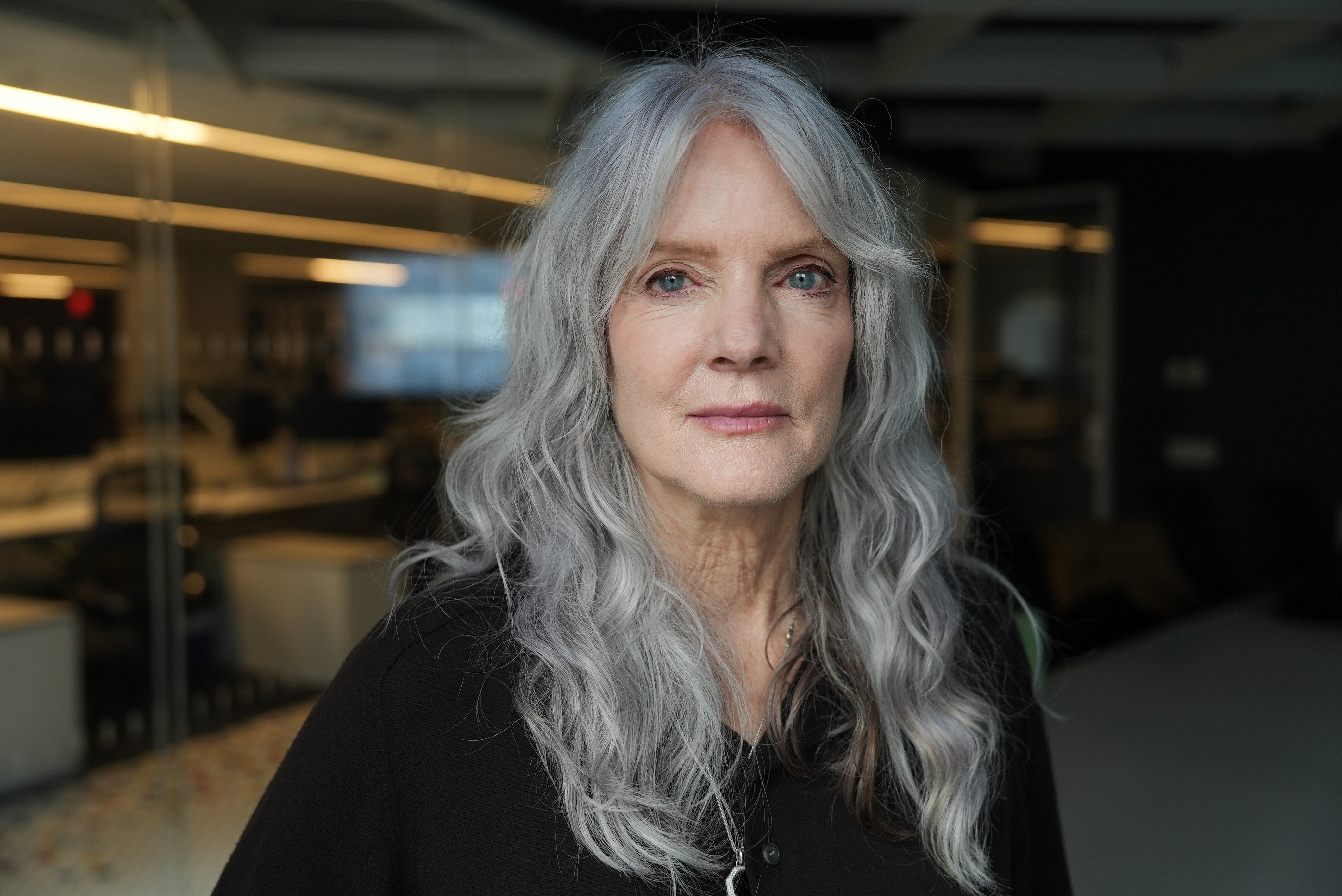 Maggie Baird, mother of world-famous musicians Billie Eilish and Finneas, poses for a photo, Sept. 22, 2025, New York.