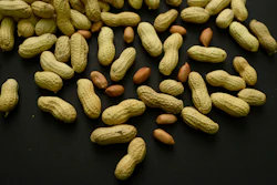 An arrangement of peanuts is seen Feb. 20, 2015, in New York.