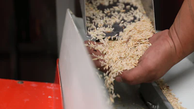 Factory machine Milling rice.