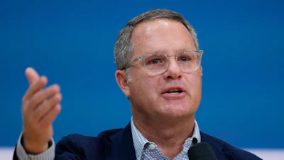 Walmart CEO Doug McMillon speaks at the Opportunity Summit, Sept. 25, 2025, Bentonville, Ark.