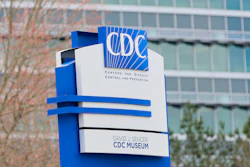 A sign with the CDC logo is displayed at the entrance to the agency's headquarters in Atlanta on March 2, 2025.