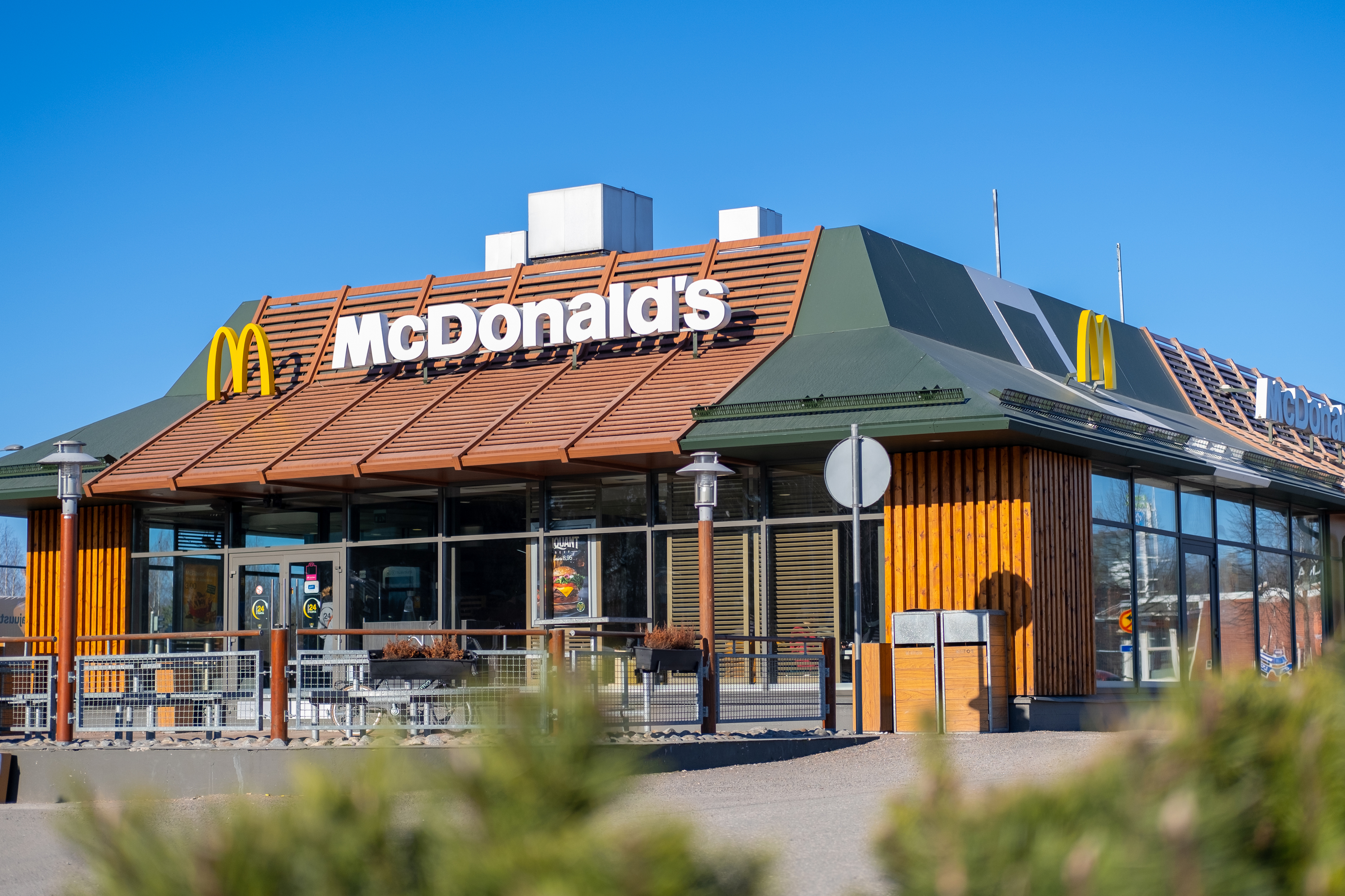 McDonald's restaurant exterior.