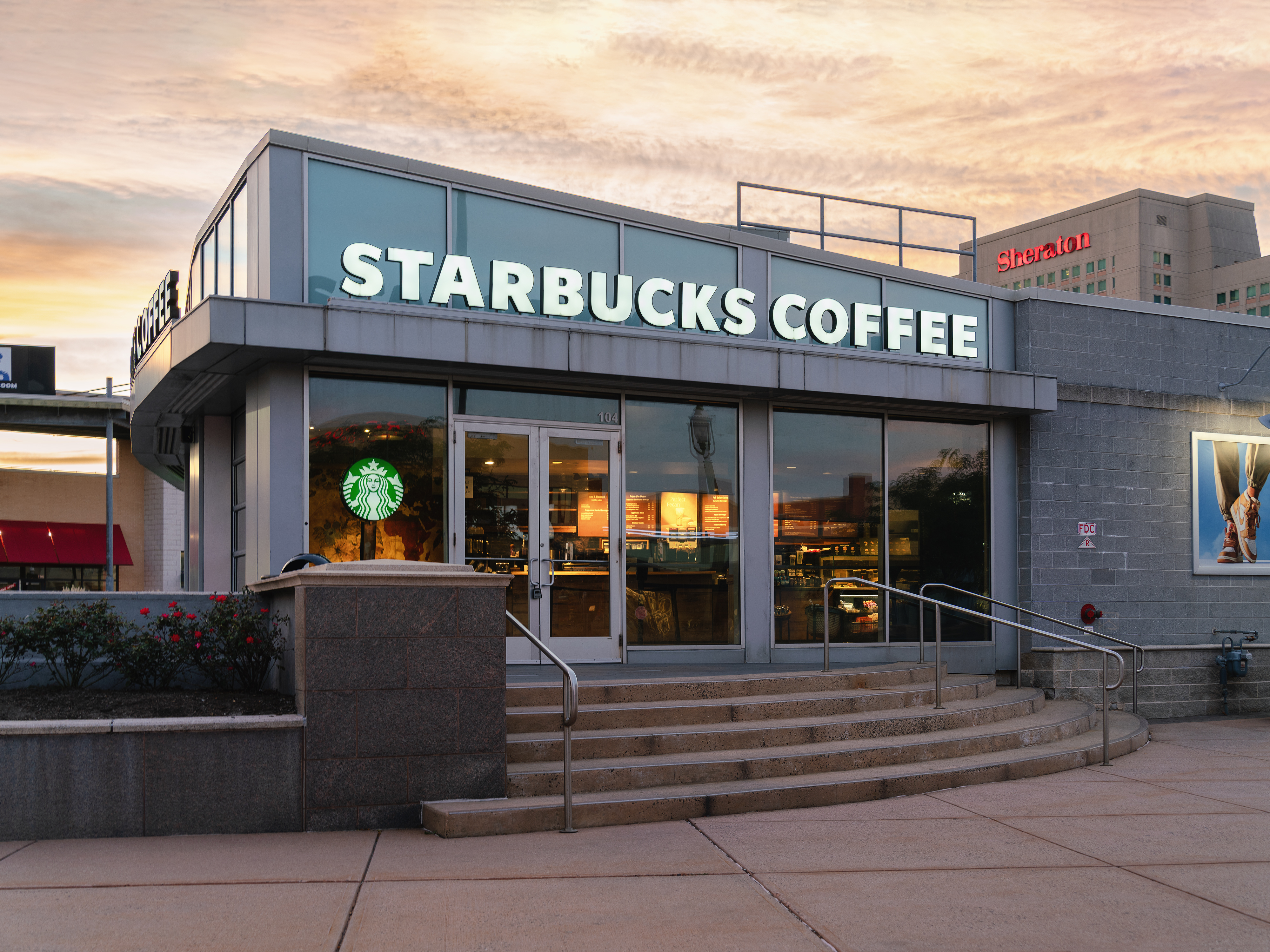 Starbucks storefront in Atlantic City, N.J.