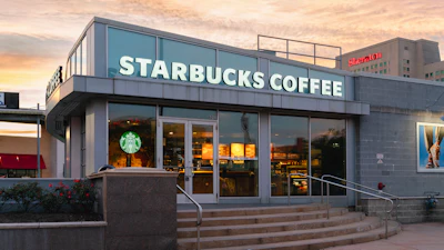 Starbucks storefront in Atlantic City, N.J.