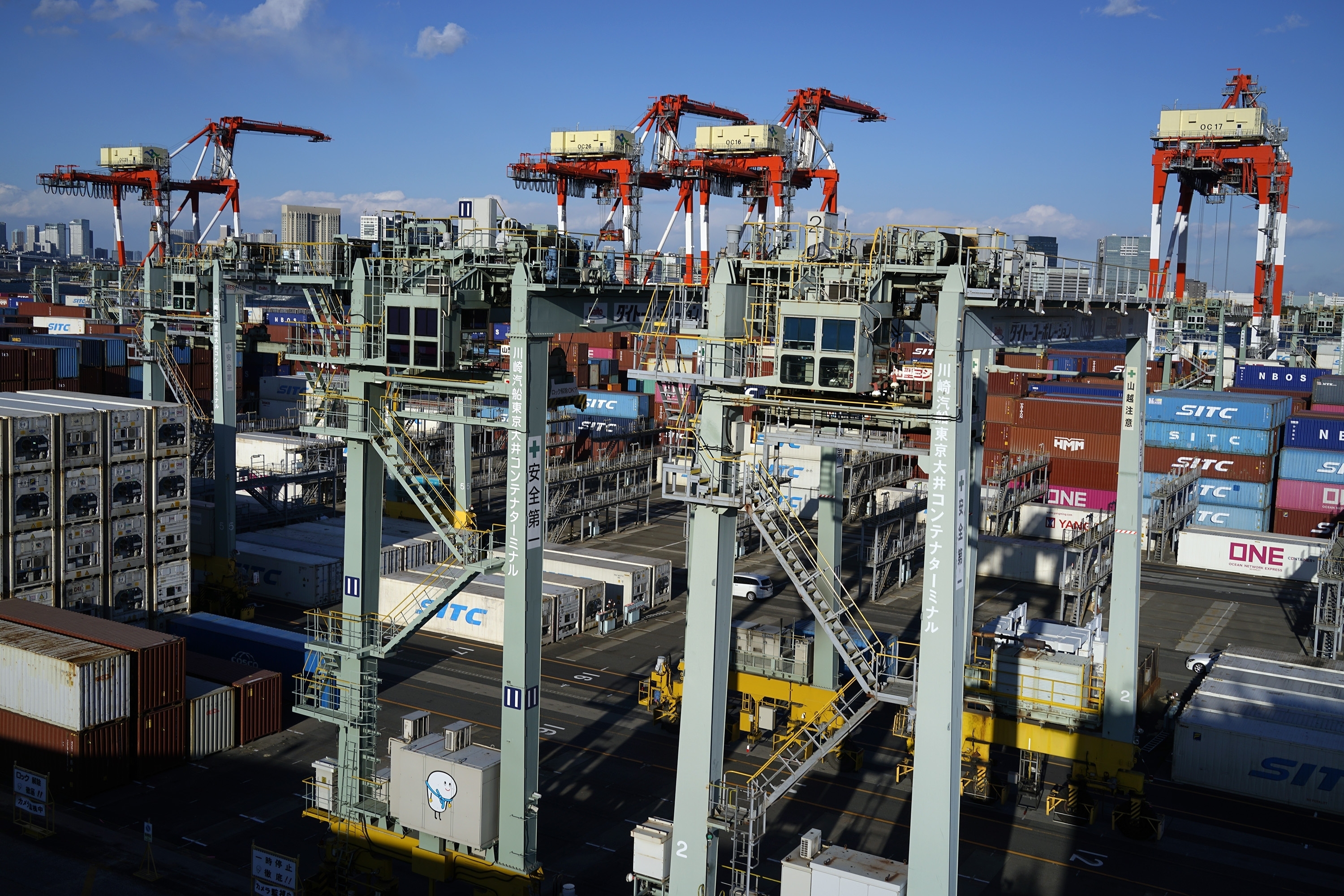 Tokyo Container Terminal, Tokyo, Feb. 19, 2025.