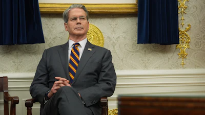 Treasury Secretary Scott Bessent in the Oval Office of the White House, Nov. 21, 2025.