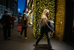 Black Friday Shoppers arrive to Macy's flagship store in New York, Nov. 28, 2025.