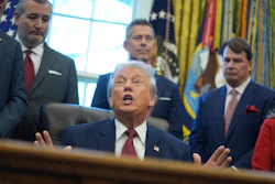 President Donald Trump speaks during an event on fuel economy standards in the Oval Office of the White House, Wednesday, Dec. 3, 2025, in Washington.