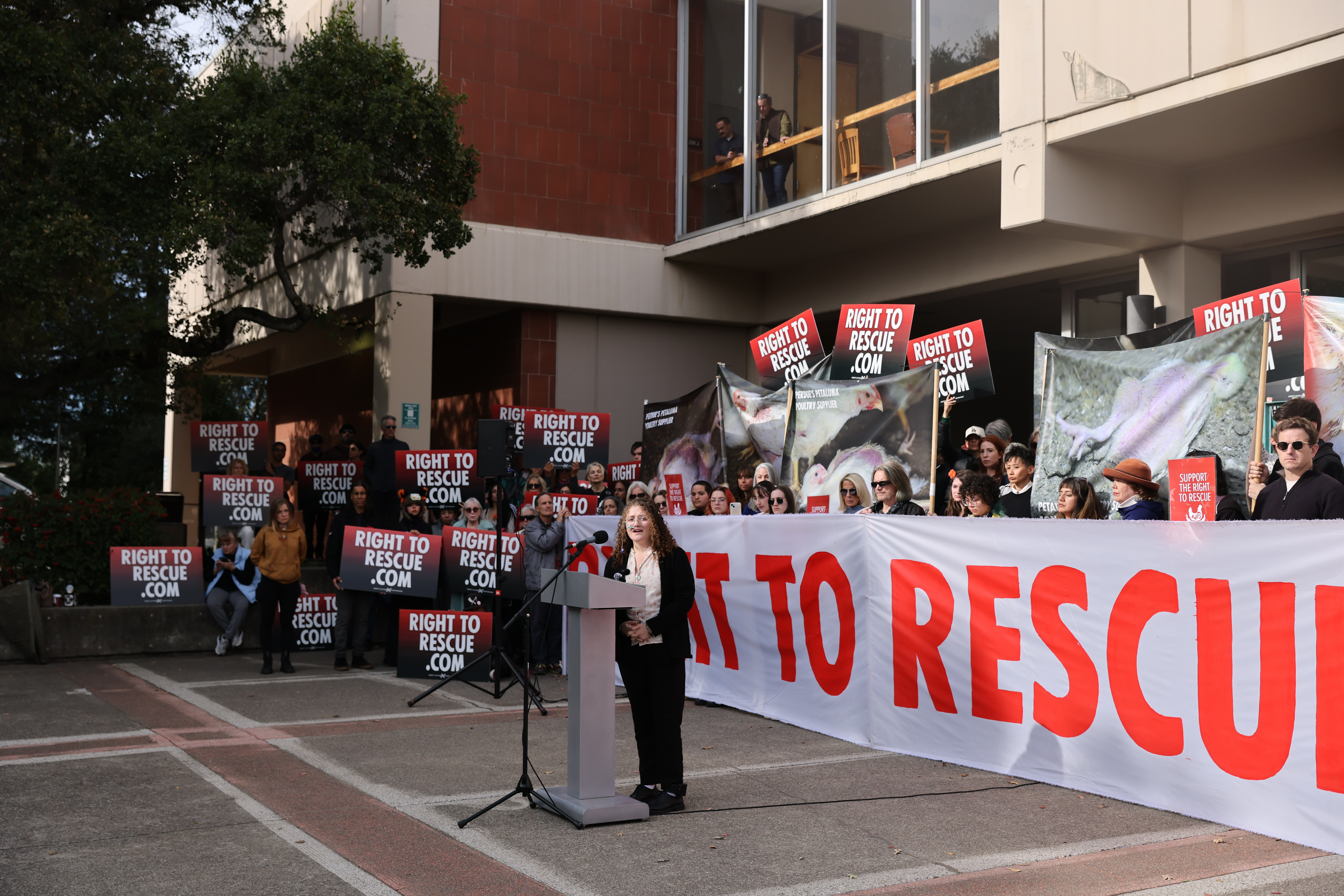 Zoe Rosenberg speaks at her sentencing hearing at the Sonoma County Superior Court in Santa Rosa, Calif., Dec. 3, 2025.